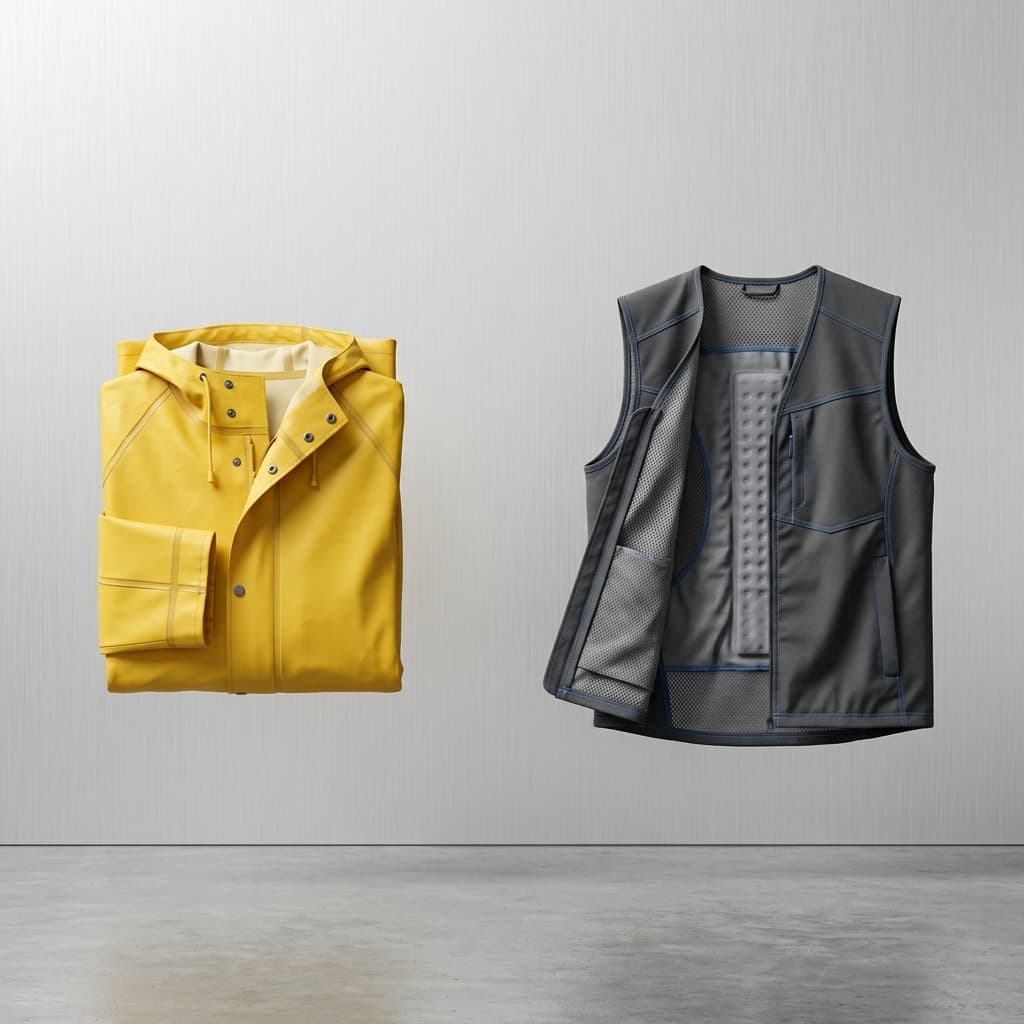Vêtements d'été et de pluie