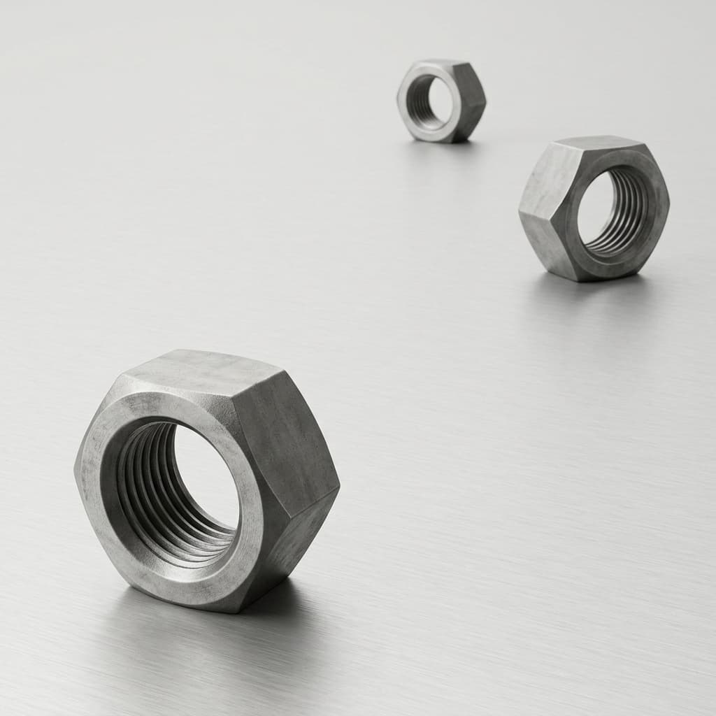 Écrous hexagonaux semi-finis larges