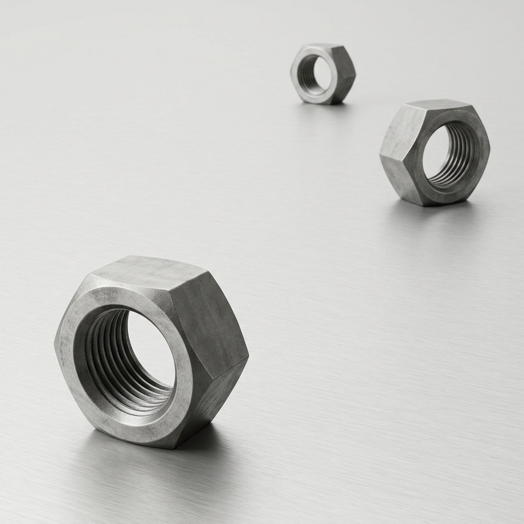 Écrous hexagonaux semi-finis larges