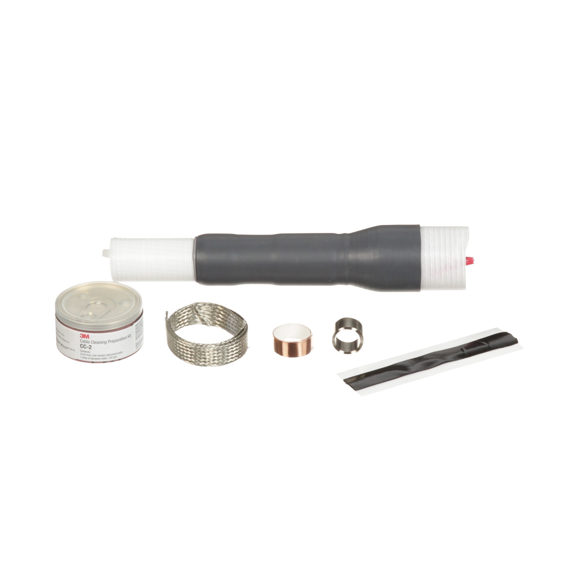 3M Cold Shrink QT-III Silicone Rubber Termination Kit, 7622-T-95, shielded cable, 5-8.7 kV, 0.64-1.08 in (16,3-27,4 mm) cable insul. O.D., 3 terminations per kit