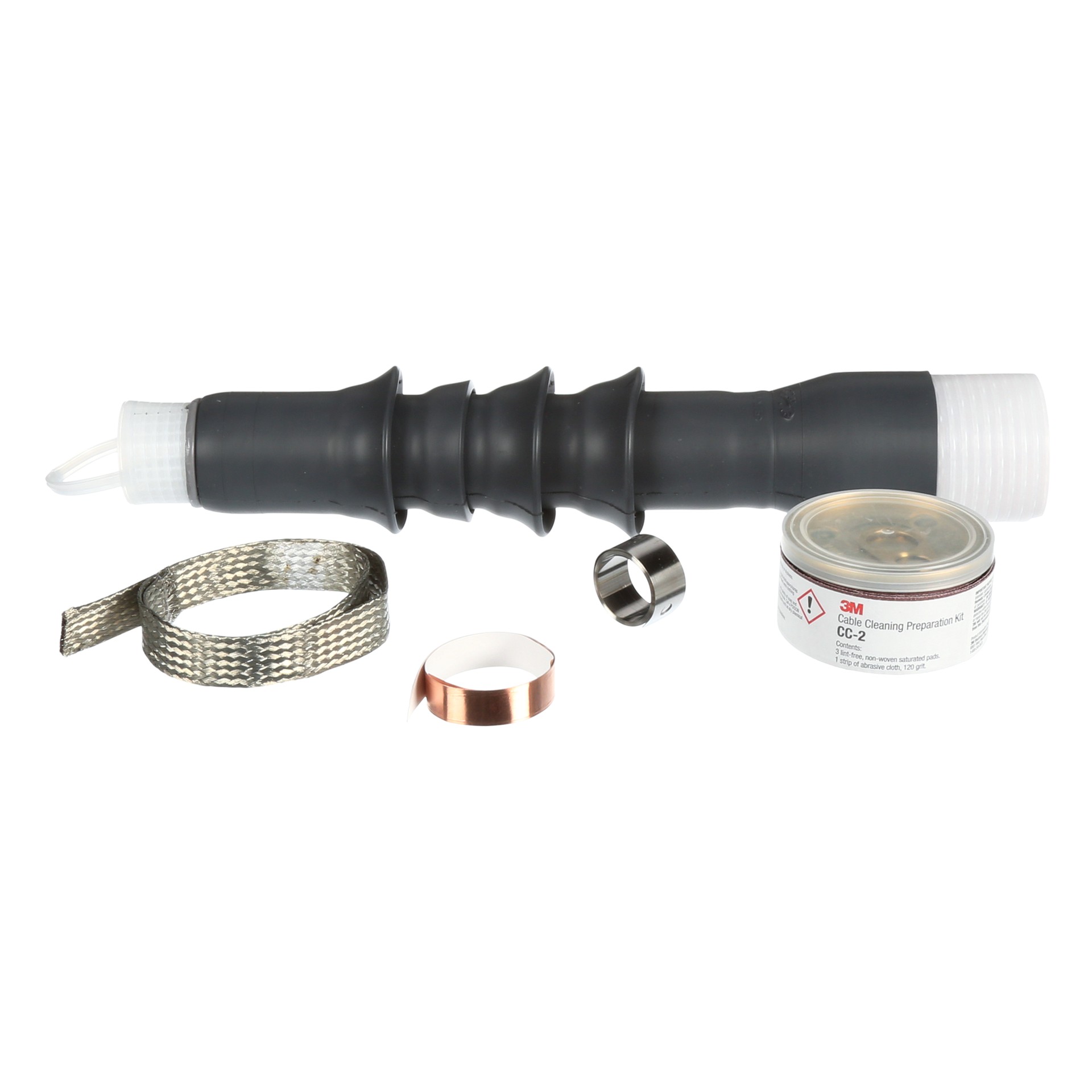 3M Cold Shrink QT-III Outdoor 4 Skirt Termination Kit, 7692-S-4, shielded cable, 5-25/28 kV, 0.64-1.08 in (16.3-27.4 mm) cable insulation O.D., 3 terminations per kit
