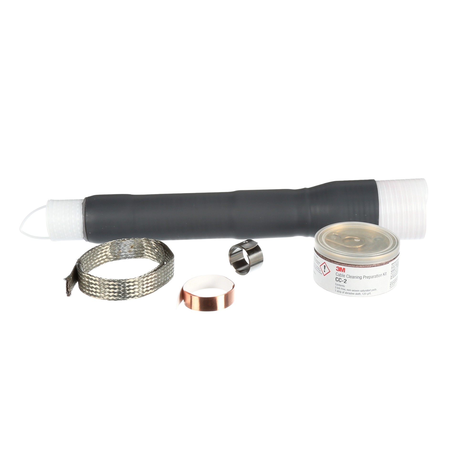 3M Cold Shrink QT-III Termination Kit, 7622-T-110, non-skirted, shielded cable, 15 kV, 0.64-1.08 in (16.3-27.4 mm) cable insul. O.D., 3 terminations per kit