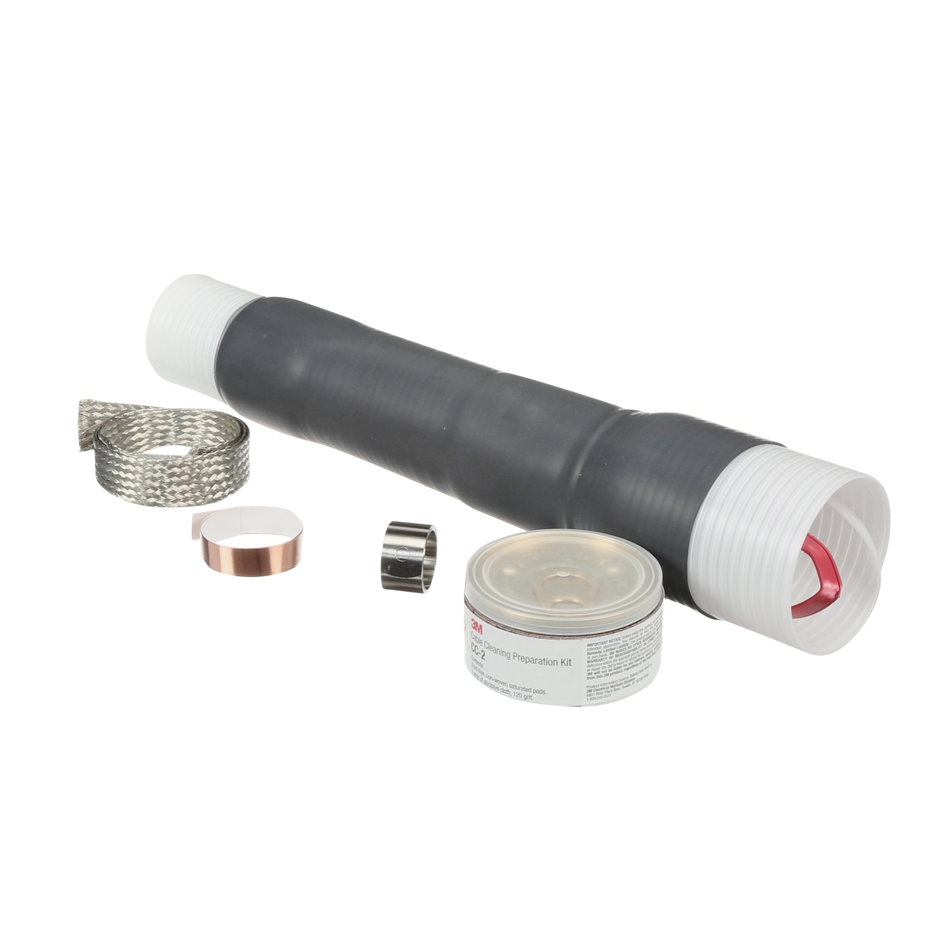 3M Cold Shrink QT-III Silicone Rubber Termination Kit, 7625-T-95, shielded cable, 5-8 kV, 1.05-1.80 in (26.7-45.7 mm) cable insul. O.D., 3 terminations per kit
