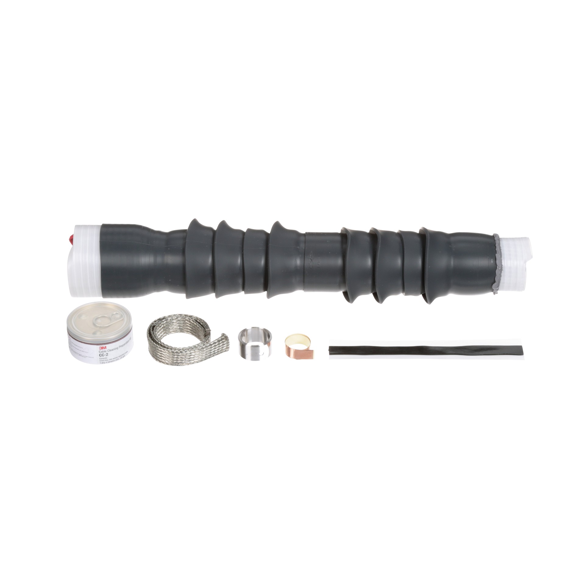 3M Cold Shrink QT-III Outdoor 8 Skirt Termination Kit, 7685-S-8, shielded cable, 5-35 kV, 1.05-1.80 in (26.7-45.7 mm) cable insulation O.D., 3 terminations per kit