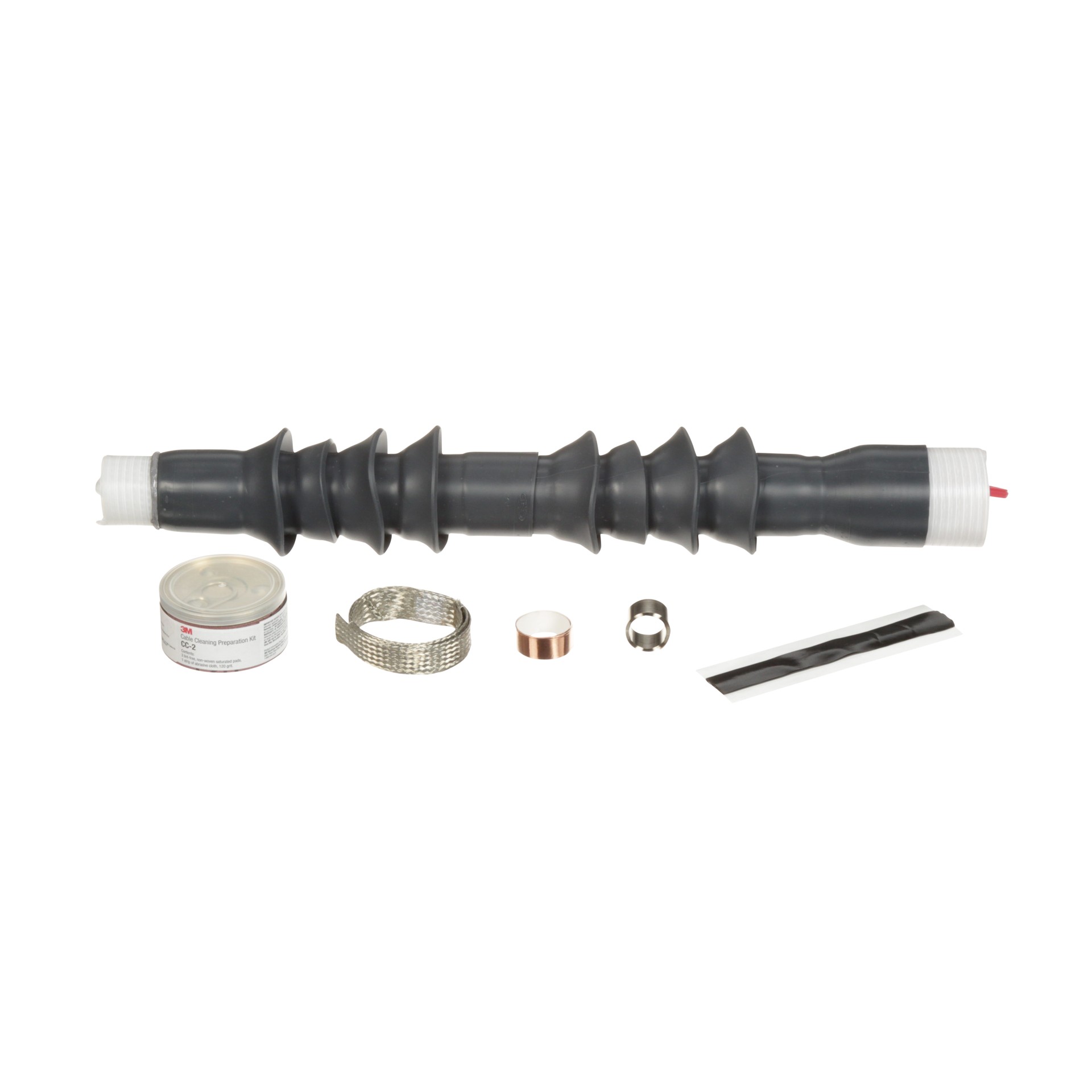3M Cold Shrink QT-III Outdoor 8 Skirt Termination Kit, 7683-S-8, shielded cable, 5-35 kV, 0.72-1.29 in (18.3-32.8 mm) cable insulation O.D., 3 terminations per kit