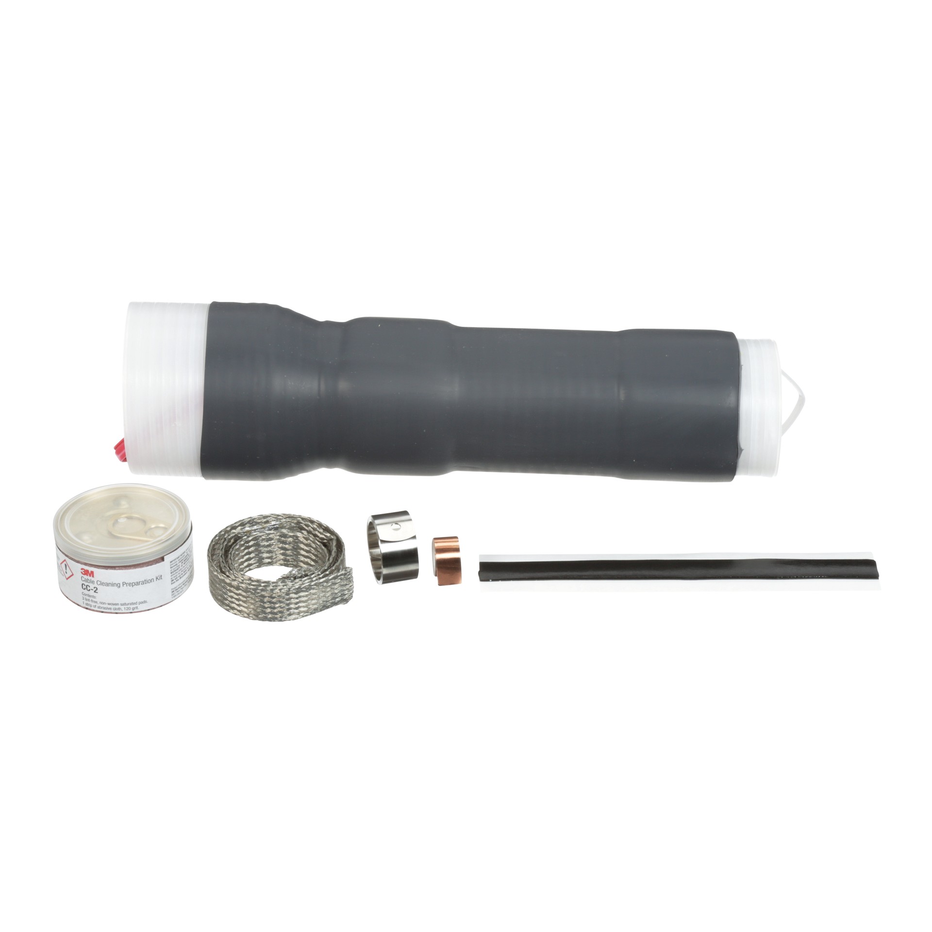 3M Cold Shrink QT-III Termination Kit, 7626-T-110, non-skirted, shielded cable, 15 kV, 1.53-2.32 in (38.9-58.9 mm) cable insul. O.D., 3 terminations per kit