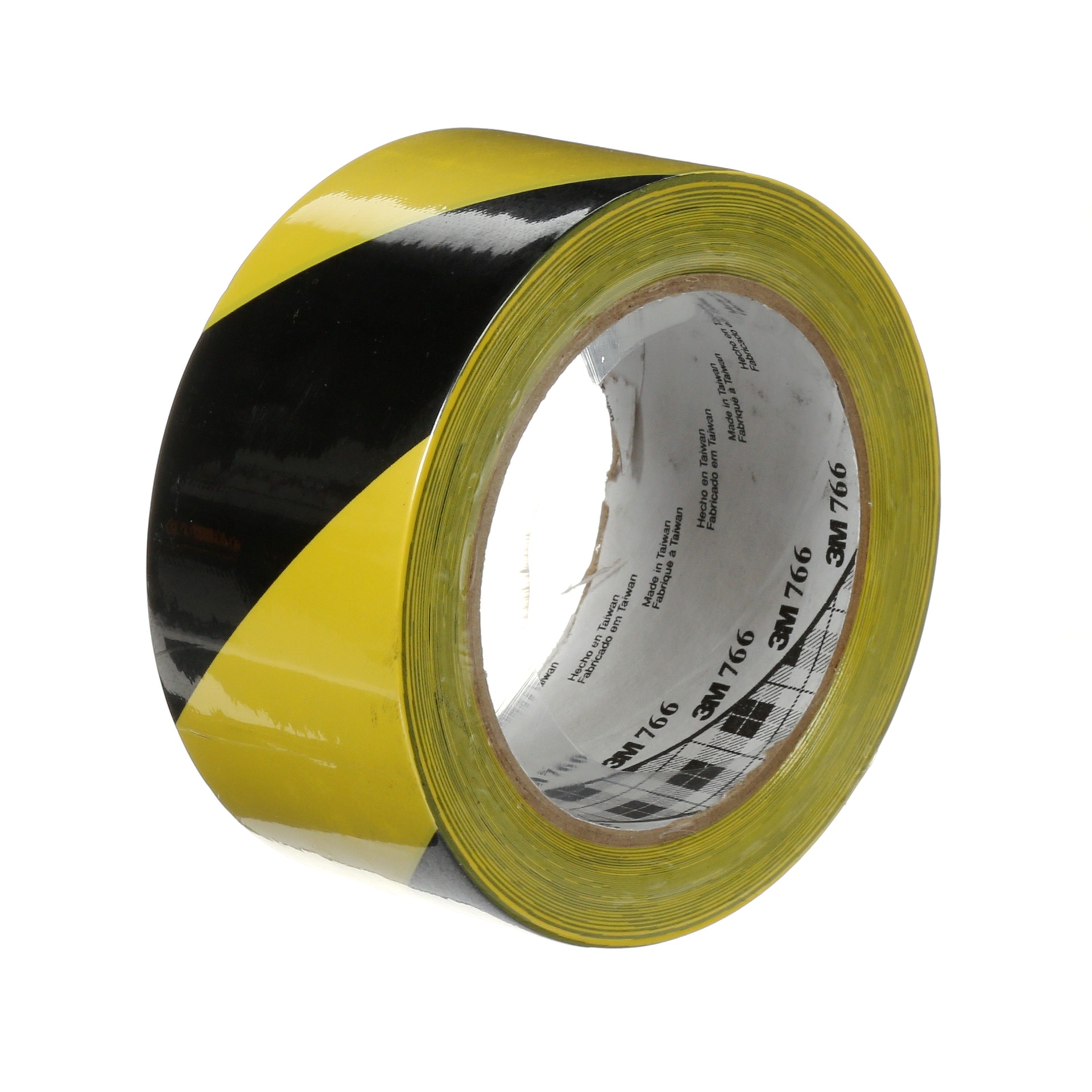 Ruban pour le marquage des dangers 3M(MC), 766, noir/jaune, 5,1 cm x 32,9 m x 0,13 mm (2,0 po x 36,0 v x 5,0 mil)