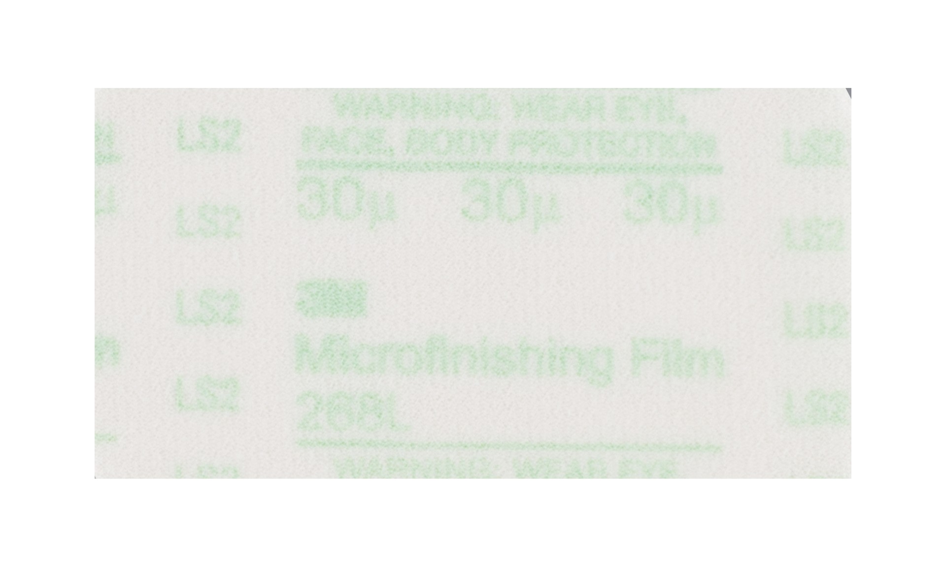 Feuille de pellicule de microfinition autoadhésive 3M(MC), 268L, A45, 11 1/4 po x ST (285,8 mm x ST)