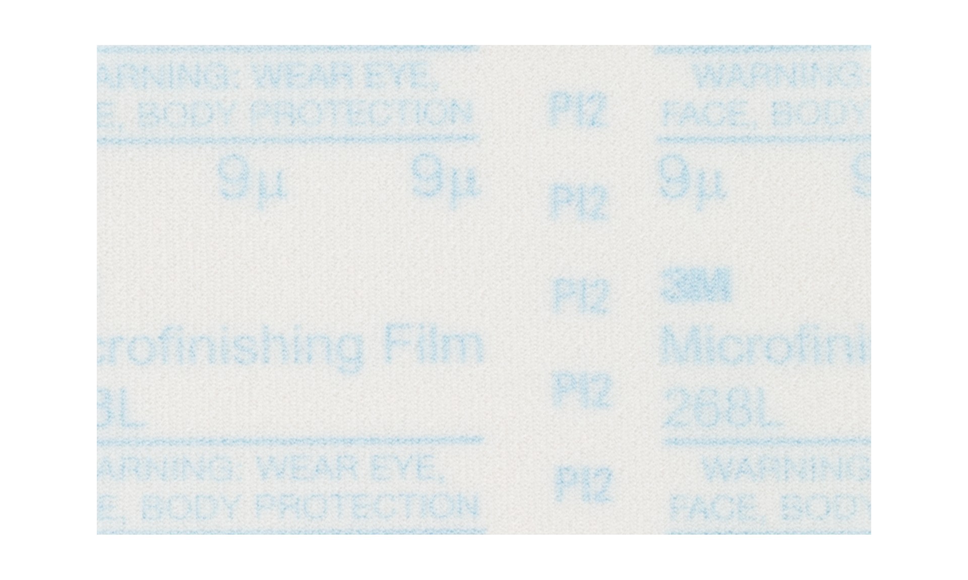 3M Microfinishing PSA Film Disc, 268L, grade 9 micron, type D, 8 1/2 in x 11 in (215.9 mm x 279.4 mm)