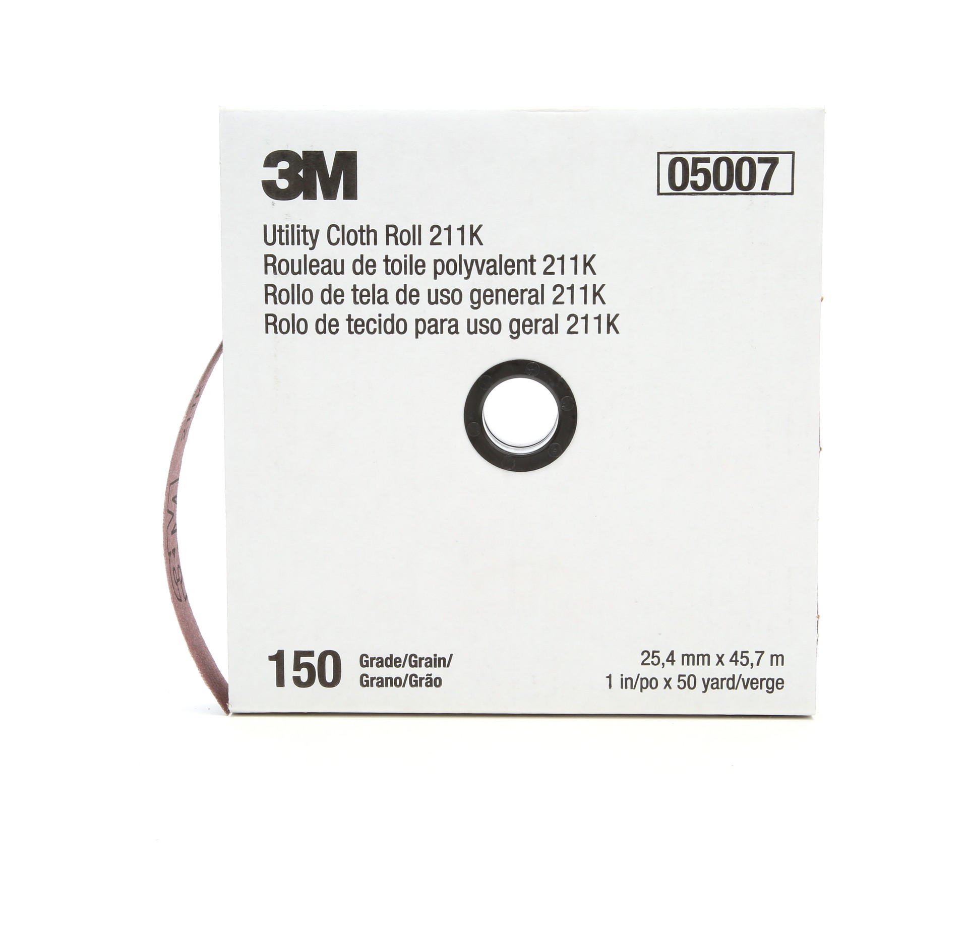 Rouleau de toile abrasive polyvalente 3M(MC), 211K, grain 150, 25,4 mm x 45,72 m (1 po x 150 pi)