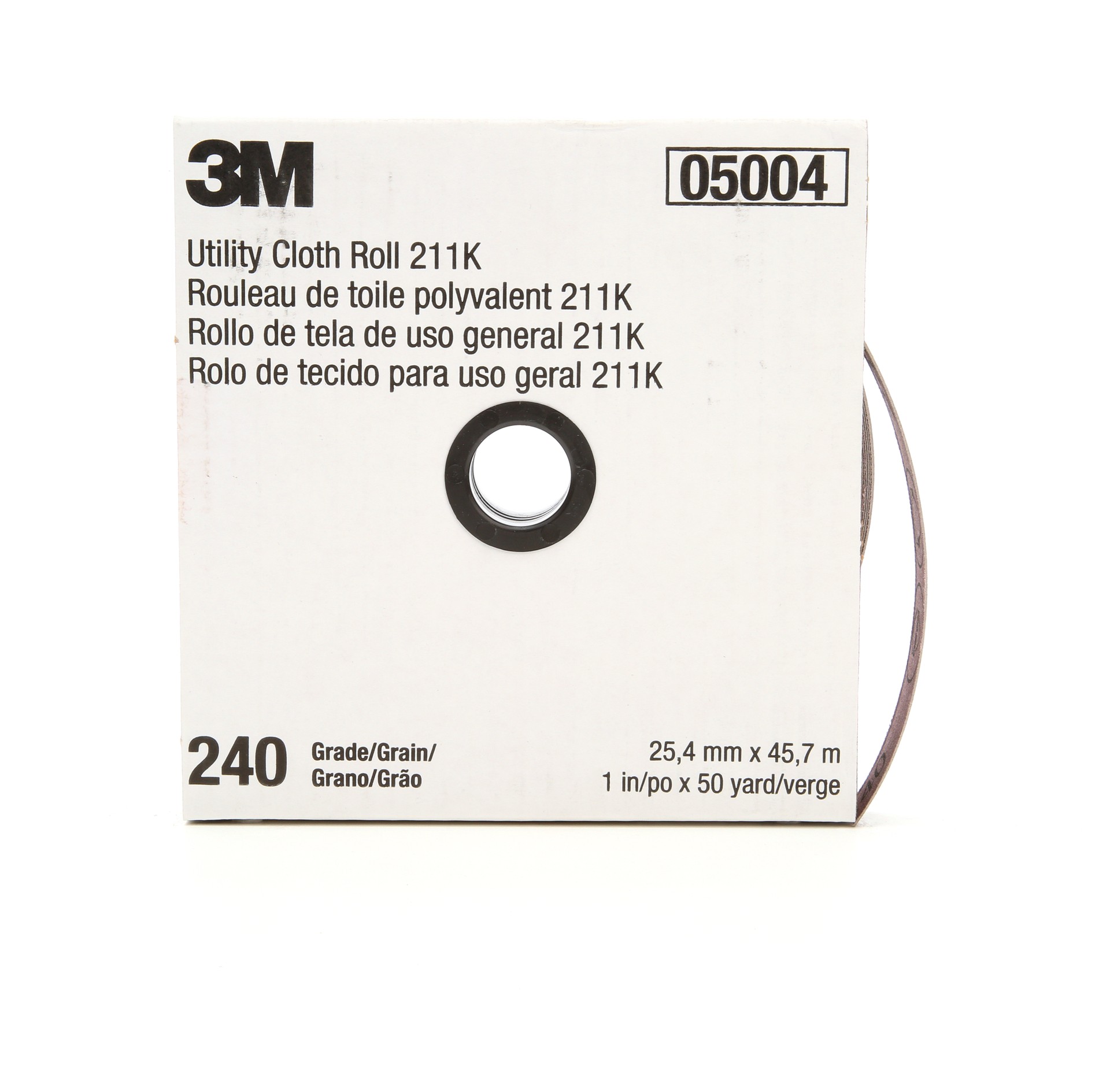 Rouleau de toile abrasive polyvalente 3M(MC), 211K, grain 240, 25,4 mm x 45,72 m (1 po x 150 pi)