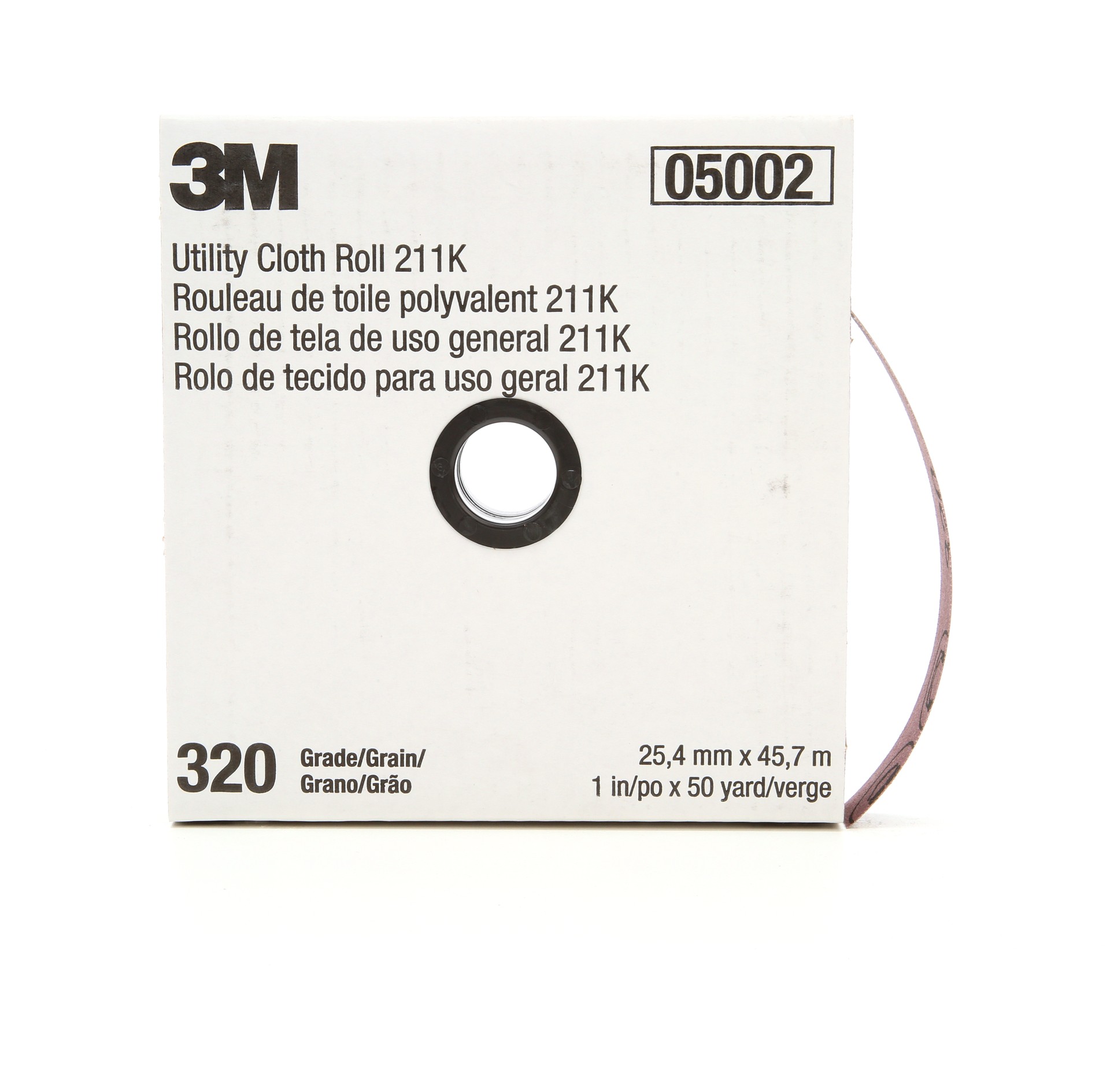 Rouleau de toile abrasive polyvalente 3M(MC), 211K, grain 320, poids J, 25,4 mm x 45,72 m (1 po x 150 pi)