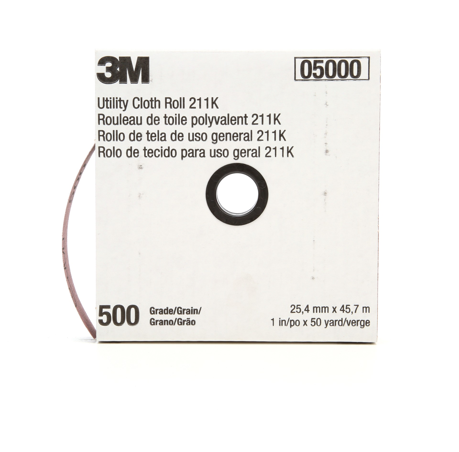 Rouleau de toile abrasive polyvalente 3M(MC), 211K, grain 500, poids J, 25,4 mm x 45,72 m (1 po x 150 pi)