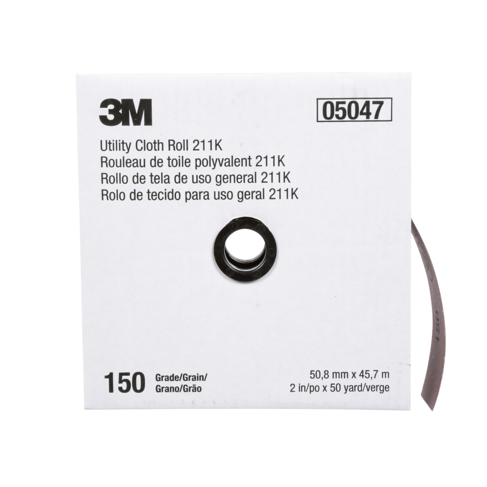 Rouleau de toile abrasive polyvalente 3M(MC), 211K, grain 150, 50,8 mm x 45,72 m (2 po x 150 pi)