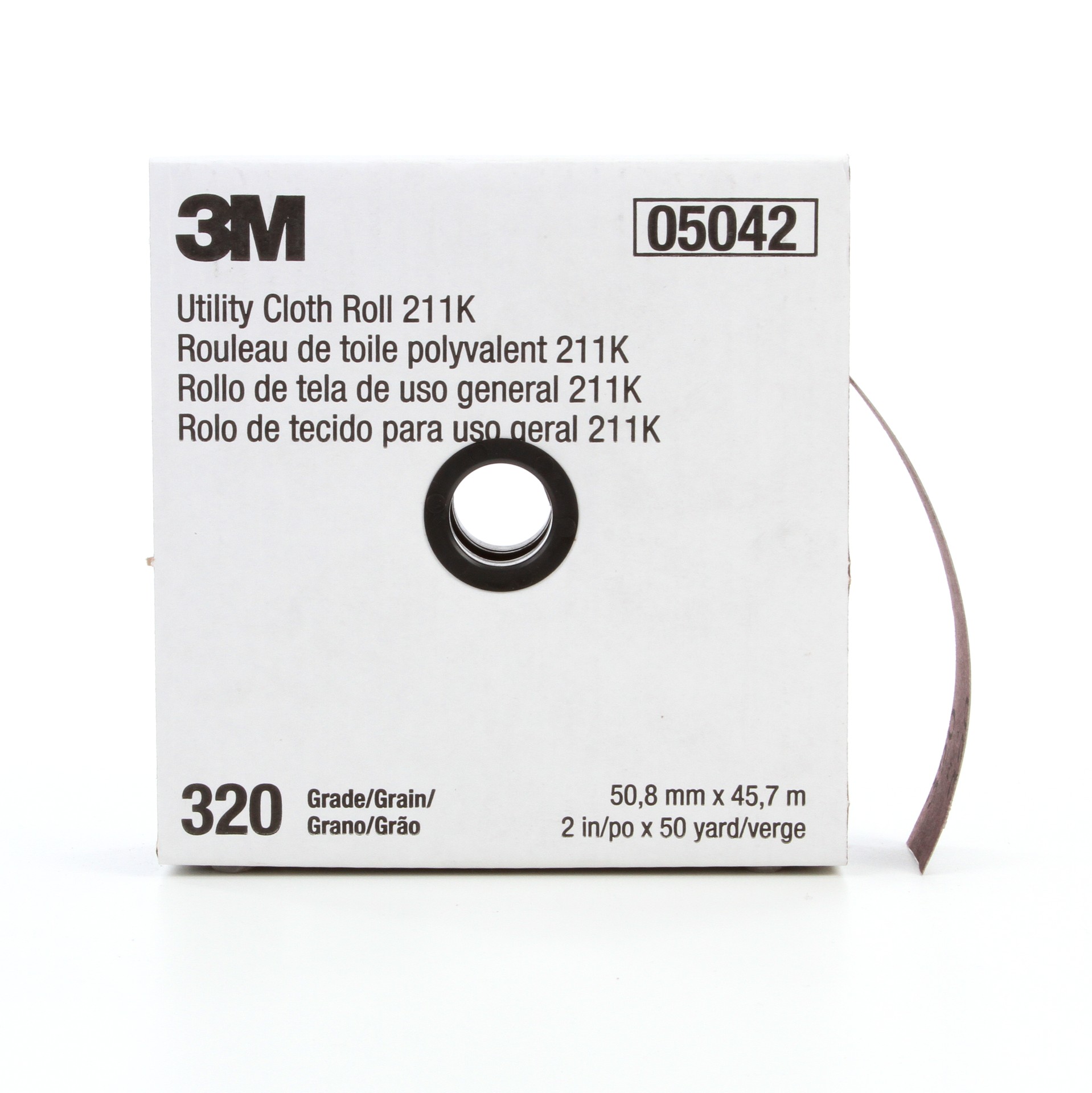 Rouleau de toile abrasive polyvalente 3M(MC), 211K, grain 320, poids J, 50,8 mm x 45,72 m (2 po x 150 pi)