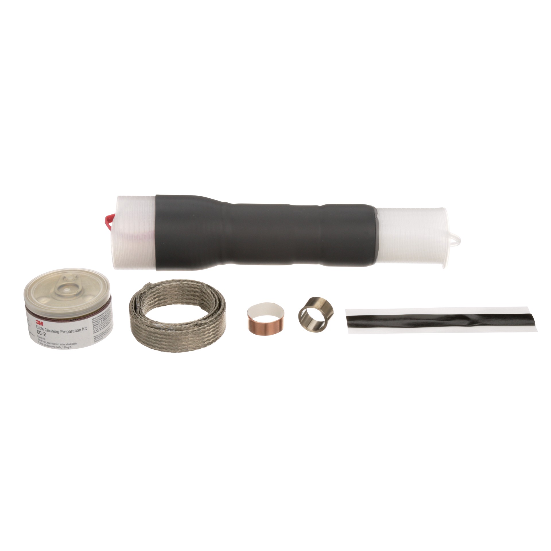3M Cold Shrink QT-III Silicone Rubber Termination Kit, 7624-T-95, shielded cable, 5-8 kV, 0.83-1.53 in (21.1-38.9 mm) cable insul. O.D., 3 terminations per kit