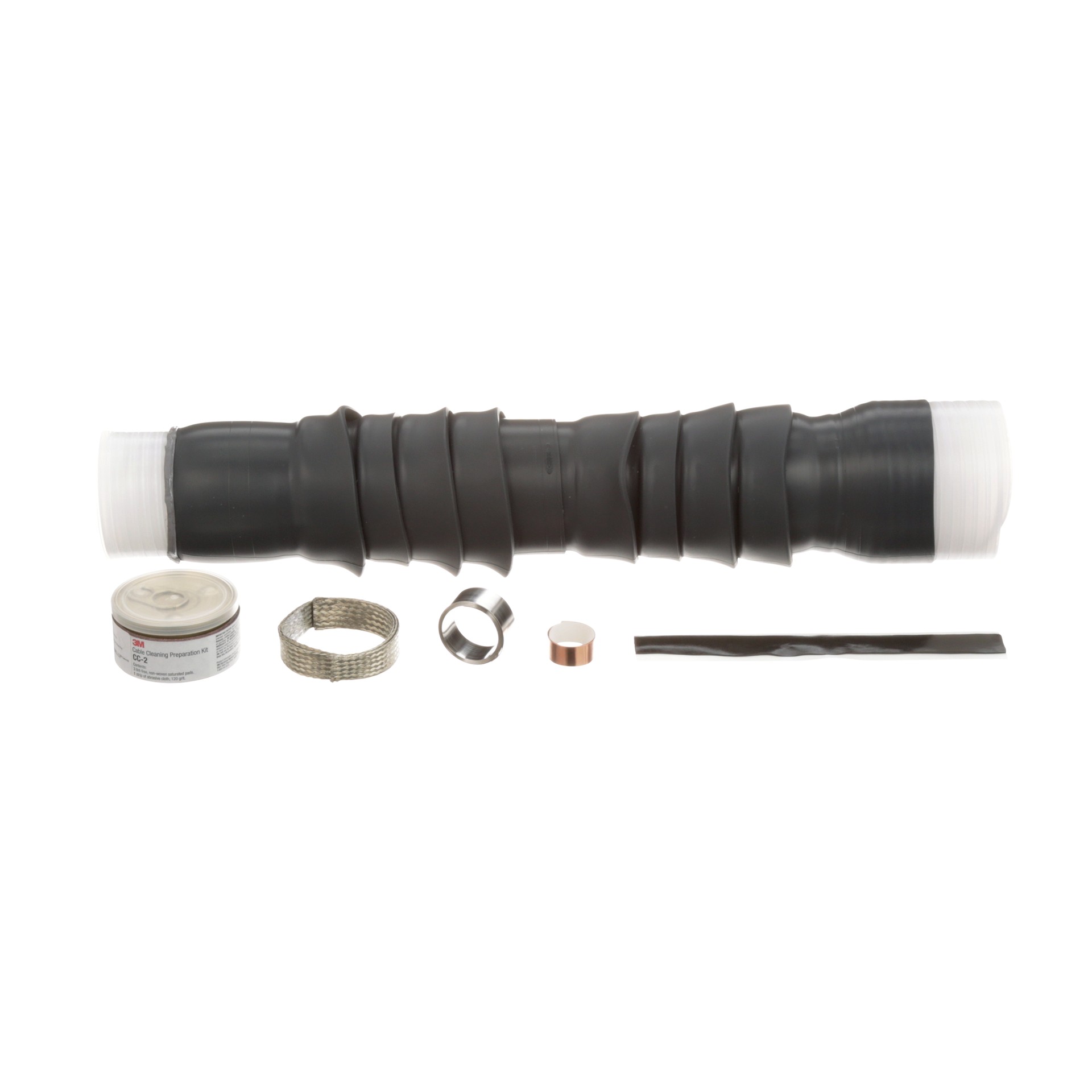 3M Cold Shrink QT-III Outdoor 8 Skirt Termination Kit, 7686-S-8, shielded cable, 5-35 kV, 1.53-2.32 in (38.9-58.9 mm) cable insulation O.D., 3 terminations per kit