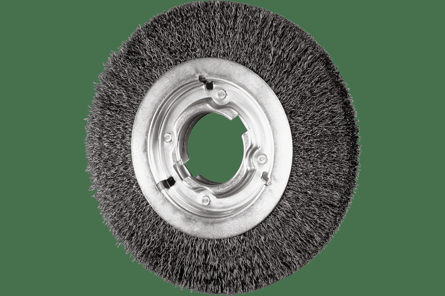 PFERD TOOLS Brosse circulaire à fils ondulés 8" Diam. Face moyenne .014 CS 2" Alésage à rainure de clavette .023