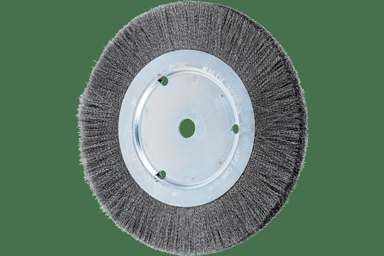 PFERD TOOLS Brosse circulaire à fils ondulés 8" Diam. Face étroite .006 Acier au carbone 5/8" Alésage