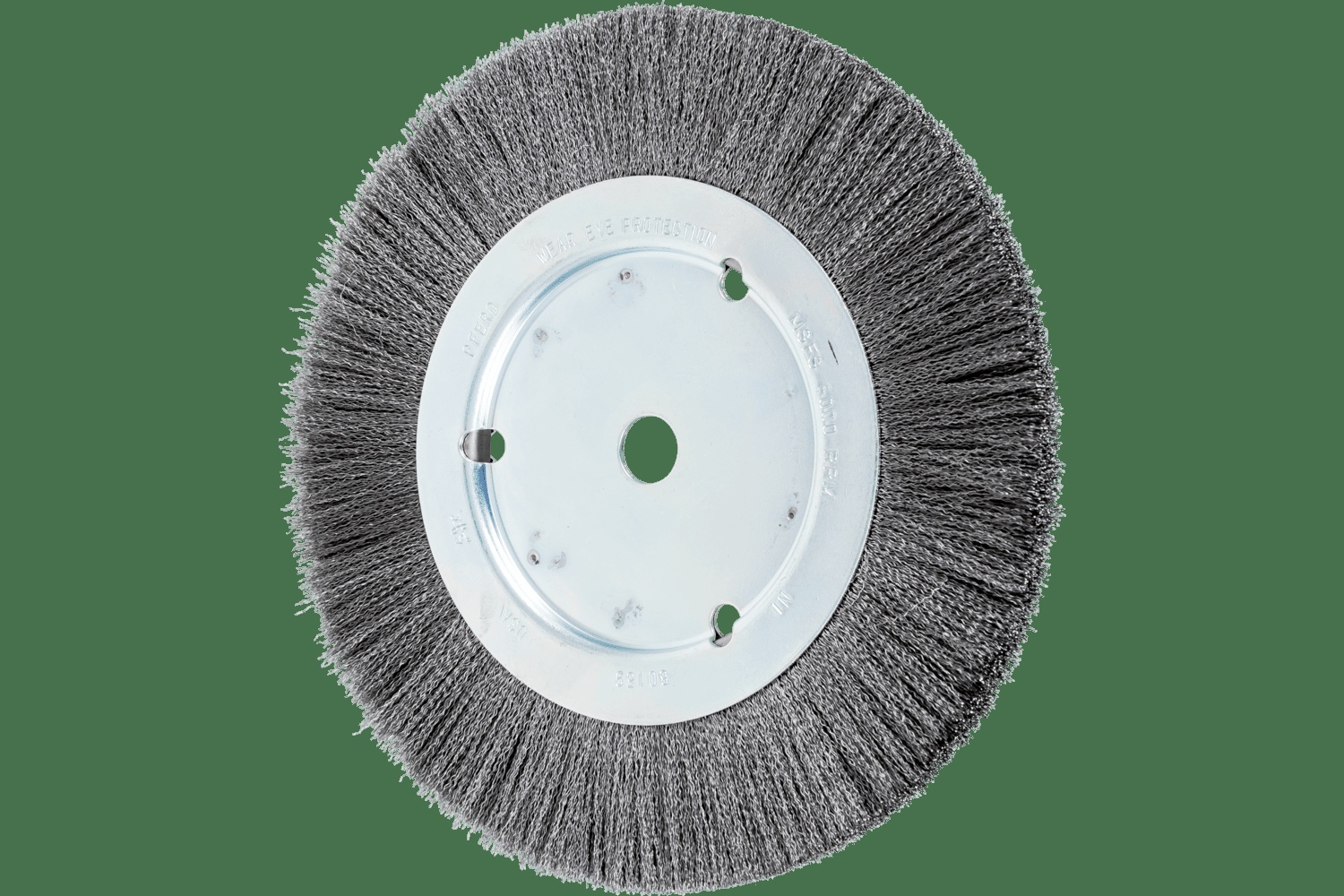 PFERD TOOLS Brosse circulaire à fils ondulés 8" Diam. Face étroite .008 Acier au carbone 5/8" Alésage