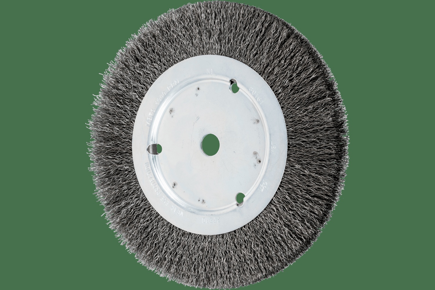 PFERD TOOLS Brosse circulaire à fils ondulés 8" Diam. Face étroite .012 Acier au carbone 5/8" Alésage