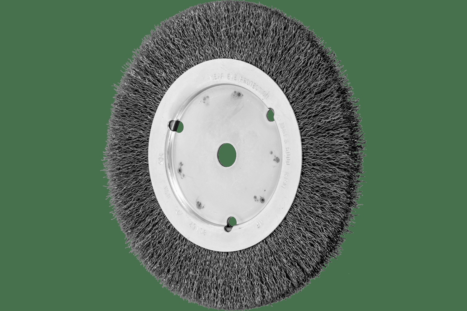 PFERD TOOLS Brosse circulaire à fils ondulés 8" Diam. Face étroite .014 Acier au carbone 5/8" Alésage