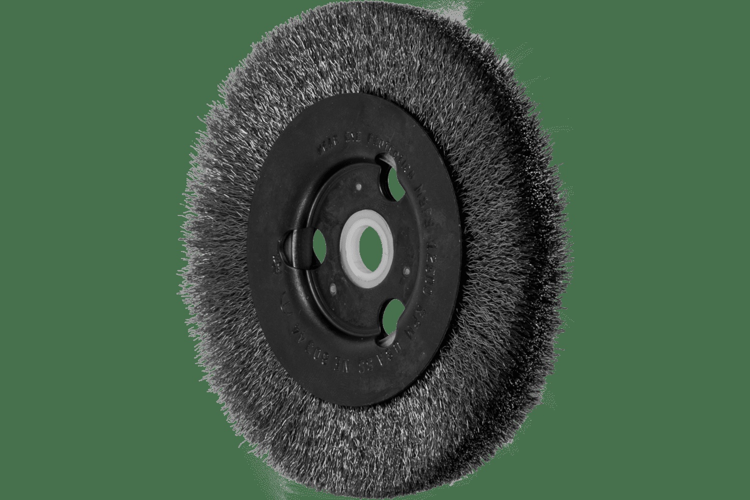 PFERD TOOLS Brosse circulaire à fils ondulés 4" Diam. Face étroite .006 Acier inoxydable 5/8-1/2" Alésage
