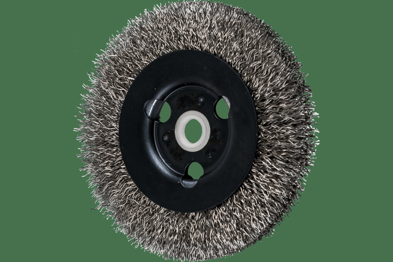 PFERD TOOLS Brosse circulaire à fils ondulés 4" Diam. Face étroite .012 Acier inoxydable 5/8-1/2" Alésage