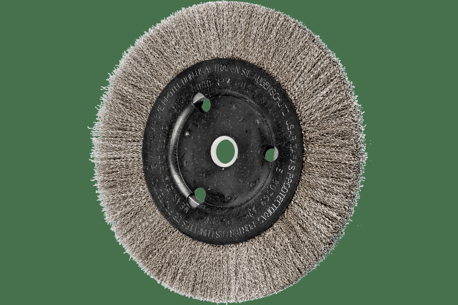 PFERD TOOLS Brosse circulaire à fils ondulés 6" Diam. Face étroite .008 Acier inoxydable 5/8-1/2" Alésage