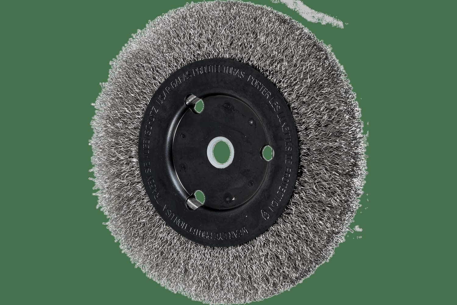 PFERD TOOLS Brosse circulaire à fils ondulés 6" Diam. Face étroite .010 Acier inoxydable 5/8-1/2" Alésage