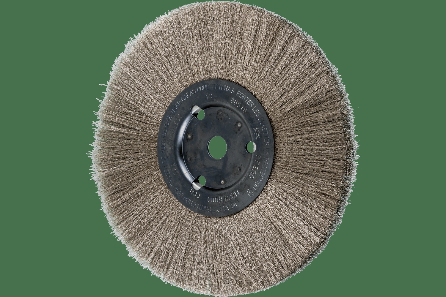 PFERD TOOLS Brosse circulaire à fils ondulés 8" Diam. Face étroite .006 Acier inoxydable 5/8" Alésage