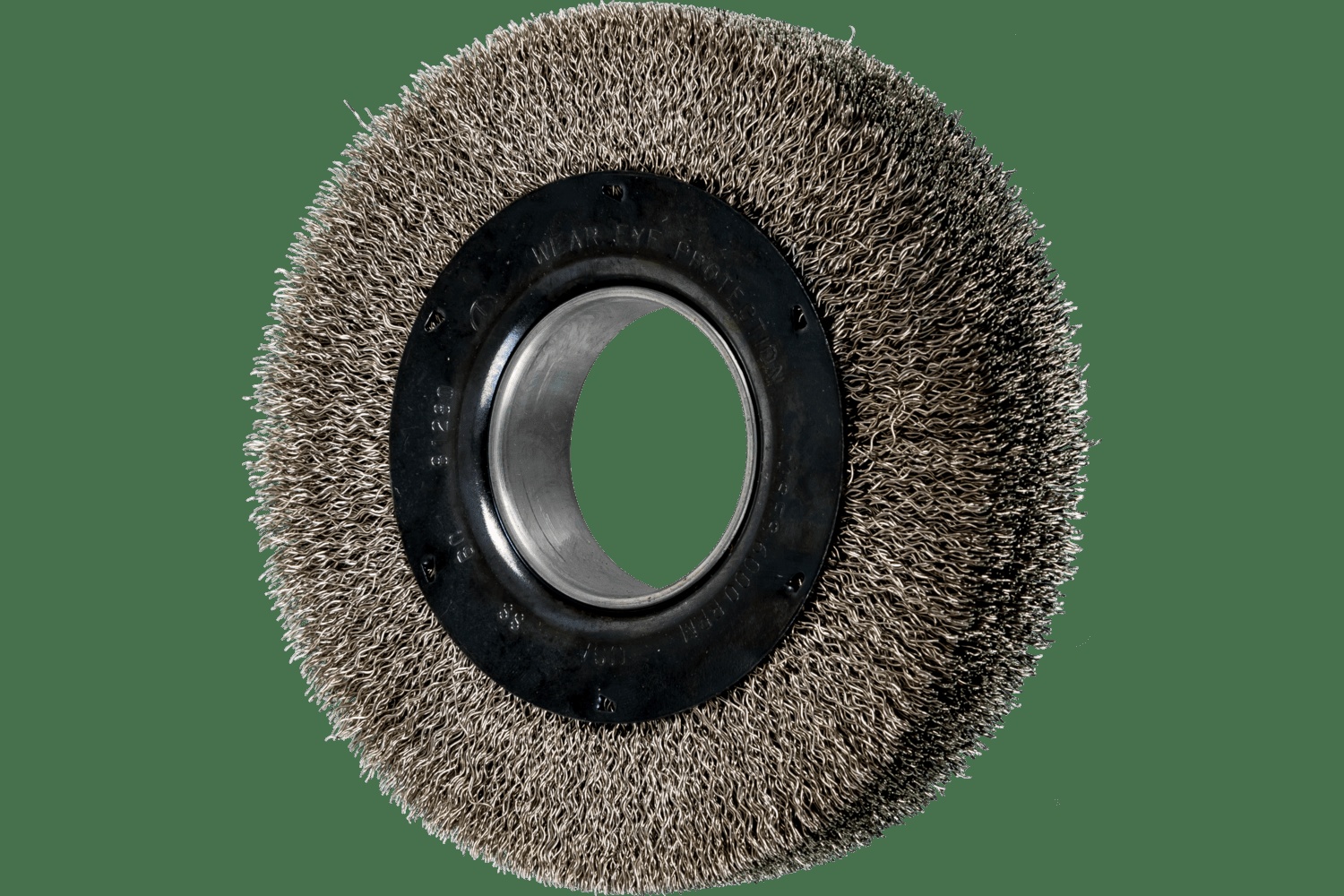 PFERD TOOLS Brosse circulaire à fils ondulés 6" Diam. Face large .014 Acier inoxydable 2" Alésage
