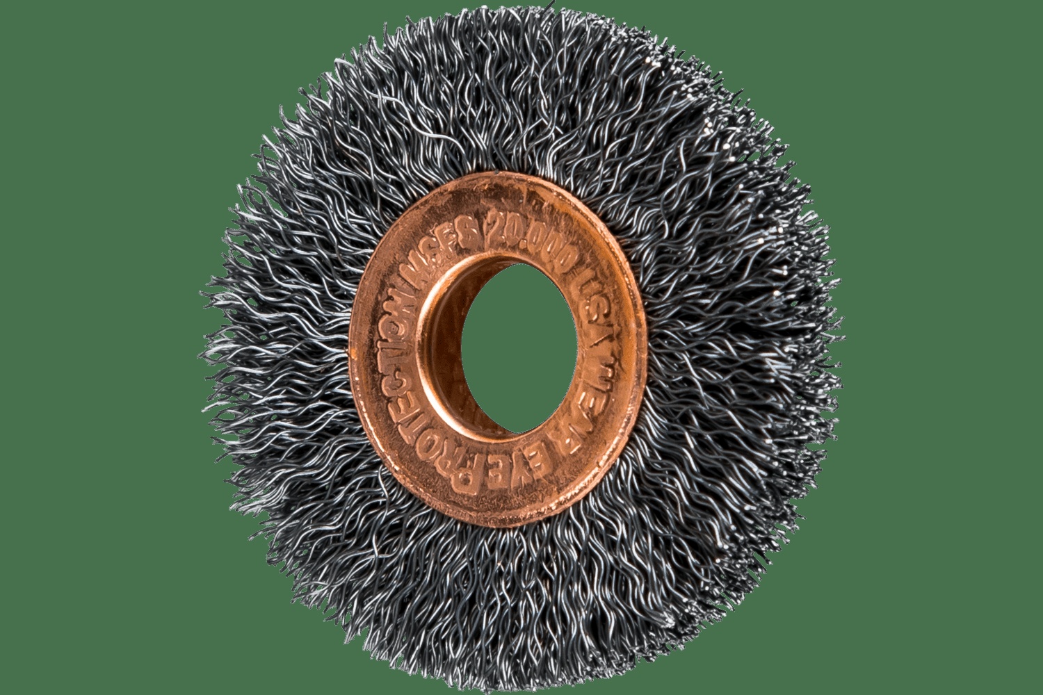PFERD TOOLS Brosse circulaire pour tubes 1-1/2" Diam. .008 Acier au carbone 3/8" Alésage