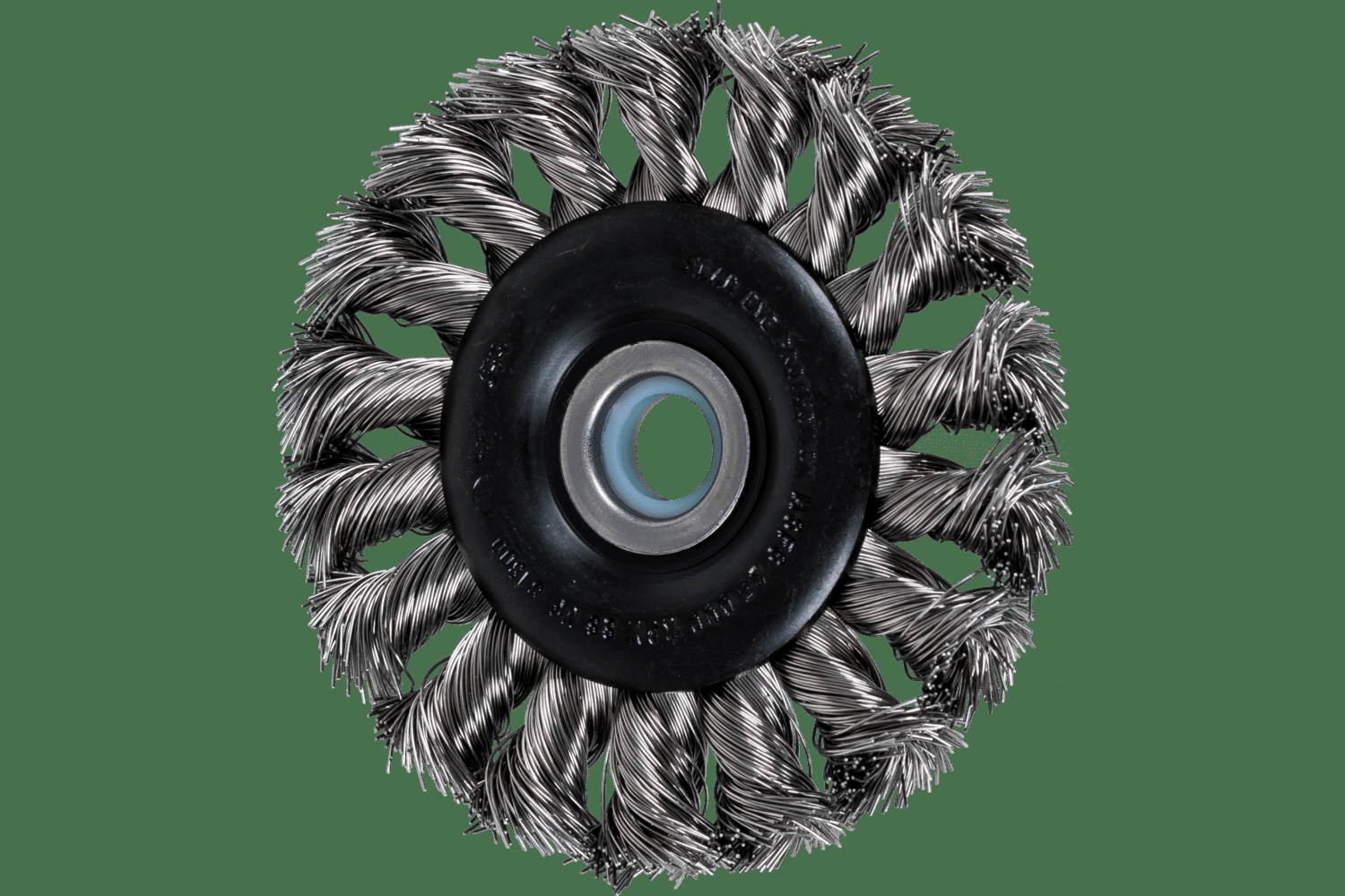 PFERD TOOLS Brosse circulaire à fils torsadés Standard 3" Diam. .012 Acier inoxydable 1/2-3/8" Alésage