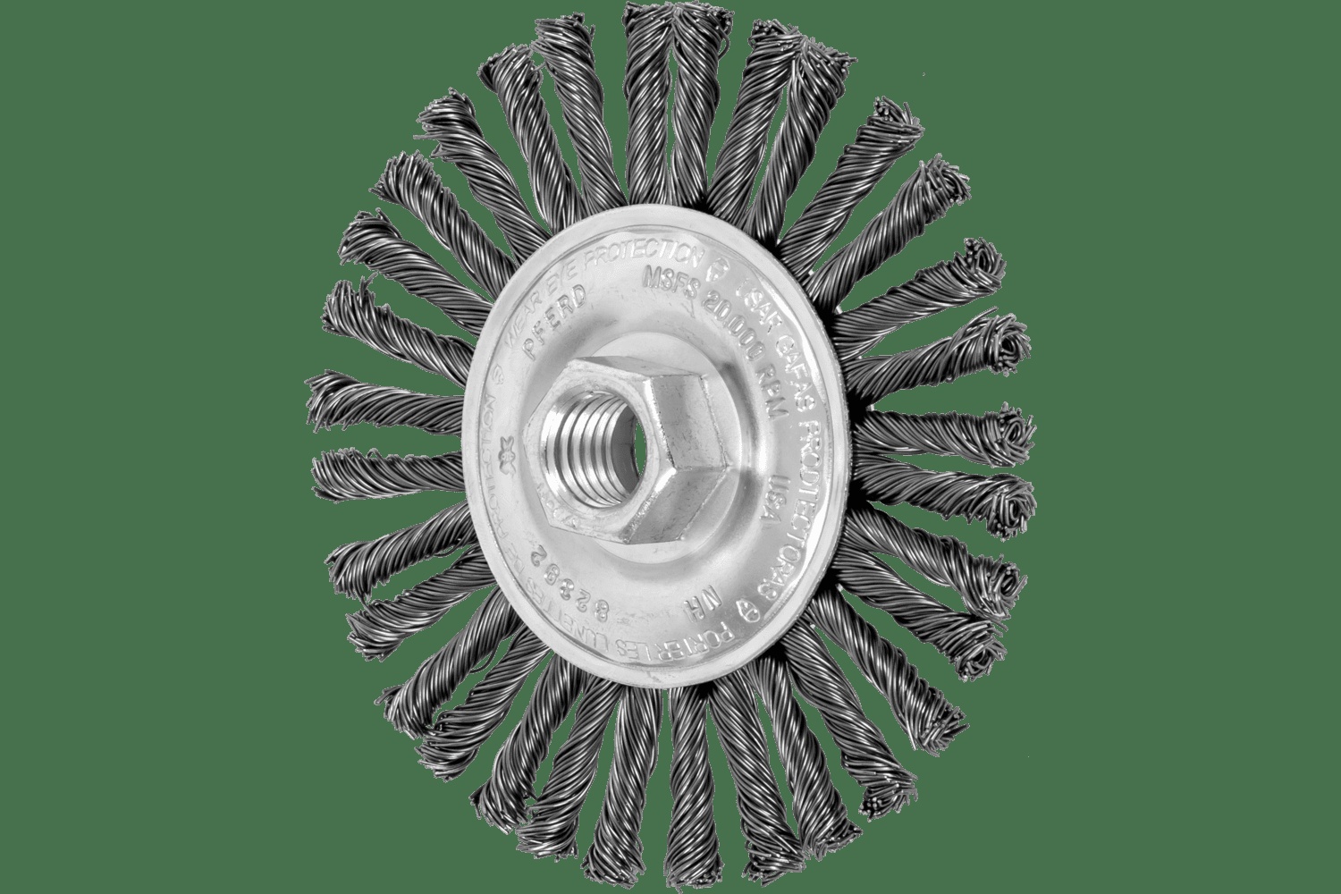 PFERD TOOLS COMBITWIST Brosse circulaire Stringer Bead 4-1/2" Diam. .020 CS5/8-11" Filetage