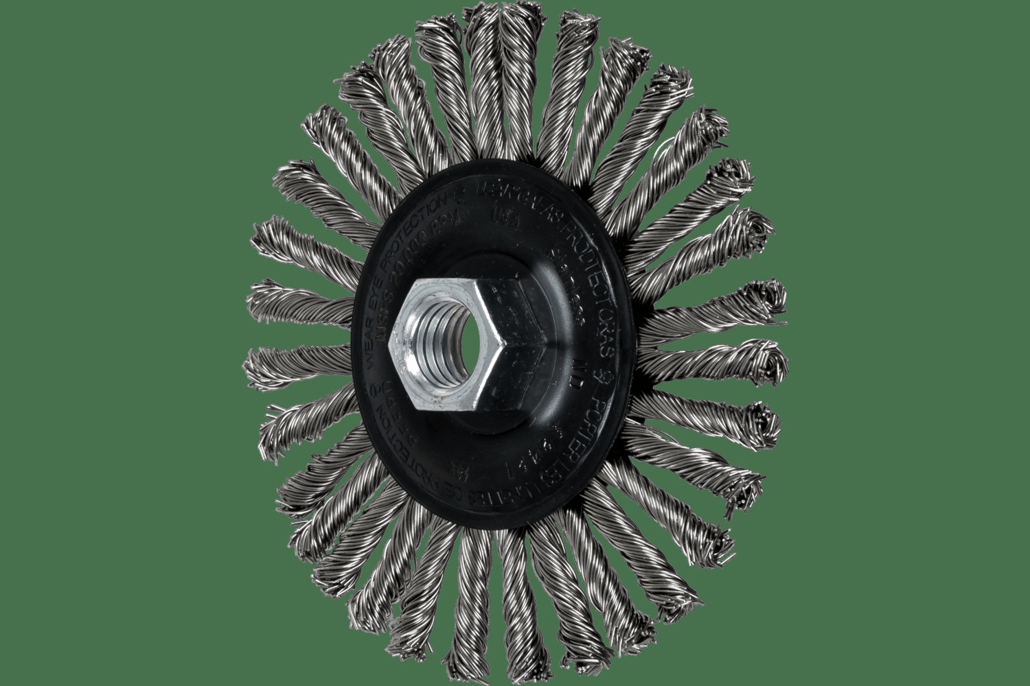 PFERD TOOLS COMBITWIST Brosse circulaire Stringer Bead 4-1/2" Diam. .020 SS 5/8-11" Filetage