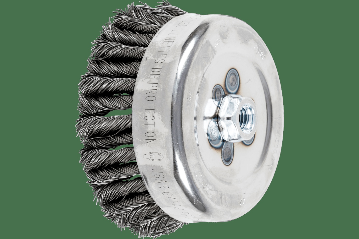 PFERD TOOLS COMBITWIST Brosse boisseau à fils torsadés 6" Diam. .023 CS 5/8-11" Filetage