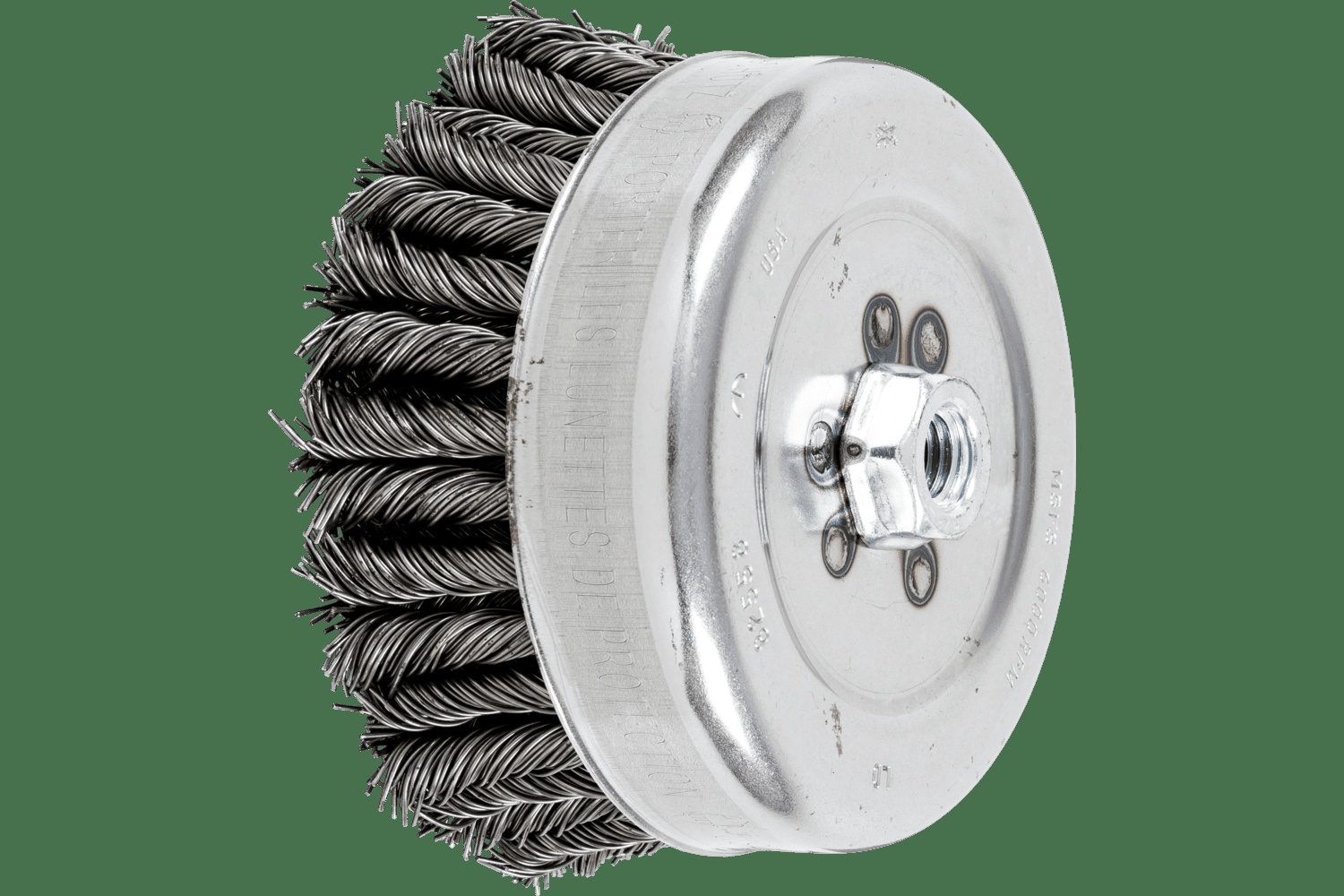 PFERD TOOLS COMBITWIST Brosse boisseau à fils torsadés 6" Diam. .035 CS 5/8-11" Filetage