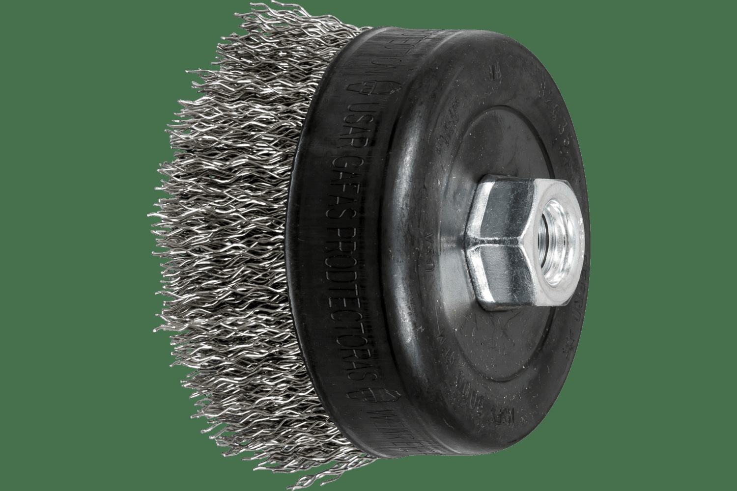 PFERD TOOLS Crimped Brosse boisseau à fils 4" Diam. .020 Acier inoxydable 5/8-11" Filetage