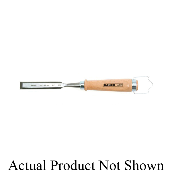 Bahco® 425-32 Ciseau 1-1/4 po biseauté en acier à outils de haute qualité 10-3/4 po OAL manche en bois de hêtre rouge