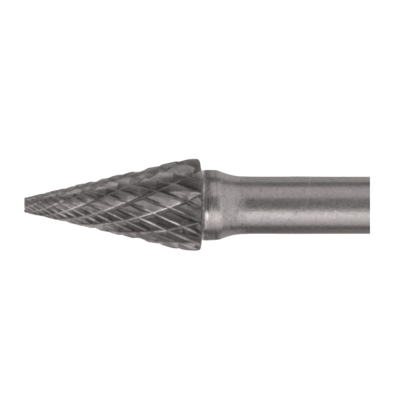 Cle-Line® COMBIDISC® C17571 1850 Imperial Support Tampon bout pointu cône - tête pointue (forme SM) tête 1/4 po de dia 1 po de L de coupe 2 po OAL double coupe