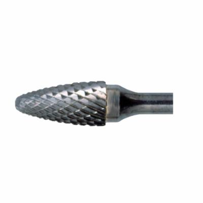 Cle-Line® C17597 1848 Fraise métrique en carbure extrémité rayonnée tête de rayon d'arbre (forme SF) tête de dia 6 35 mm 12 7 mm L de coupe 44 5 mm OAL coupe double