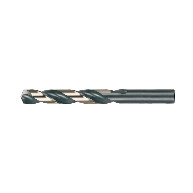 Cle-Line® C74057 1878 Foret Lobber Lourd Foret 13 mm - Métrique 0.5118 in Foret - Décimal pouce 135 deg Point HSS noir/Oxyde d'or