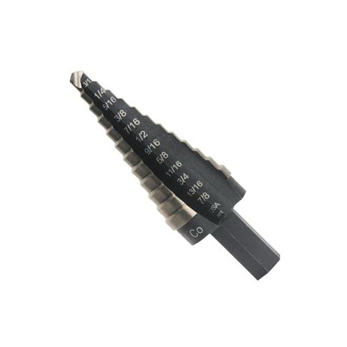 Foret étagé Irwin® Unibit® 10239CB trou minimum 7/8 po de dia trou maximum de 1-1/8 po 2 étapes M35 HSS-Co 5 2 tailles de trous queue 7/16 po
