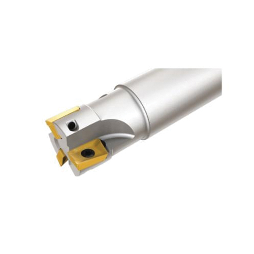 Fraise à bout indexable à épaulement carré Iscar 3102146 HELI2000 code ANSI : HM90 E90A-D1.00-3-C1.00-B 1 po de diamètre de coupe queue cylindrique PA.. Insertion angle d'attaque de 90 degrés profondeur maximale de coupe de 0 394 po