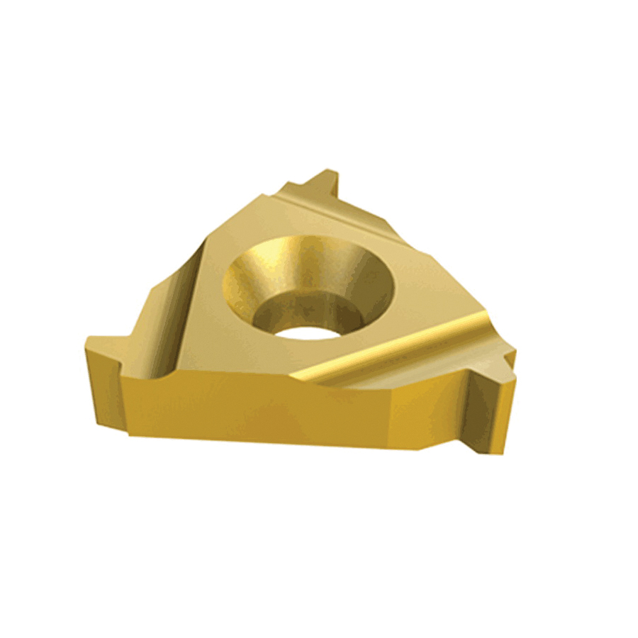 Iscar 5902232 ISCARTHREAD Laydown Insert de filetage Insert 22ER Forme Triangulaire 6 TPI Filetage extérieur Filetage Acme Coupe à droite Grade du fabricant : IC908 Grade : H K M P S