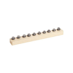 TECHNIKS 04202MS Ensemble de collet à angle simple tige de 0 5 à 10 mm de dia 10 pièces système de collet ER16 à utiliser avec les écrous PowerCoat DR RD ESX AR et BR