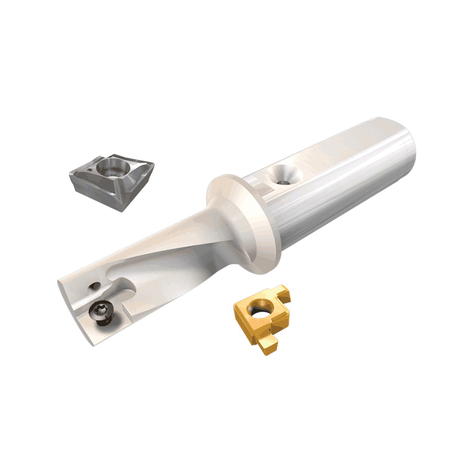 Iscar 3202368 Foret à plaquettes amovibles multifonctions 0 315 po tige 1/2 po de dia profondeur de forage 2.25XD par rapport de dia insert XCMT 0.89 po OAL 0.71 po D Max Drill