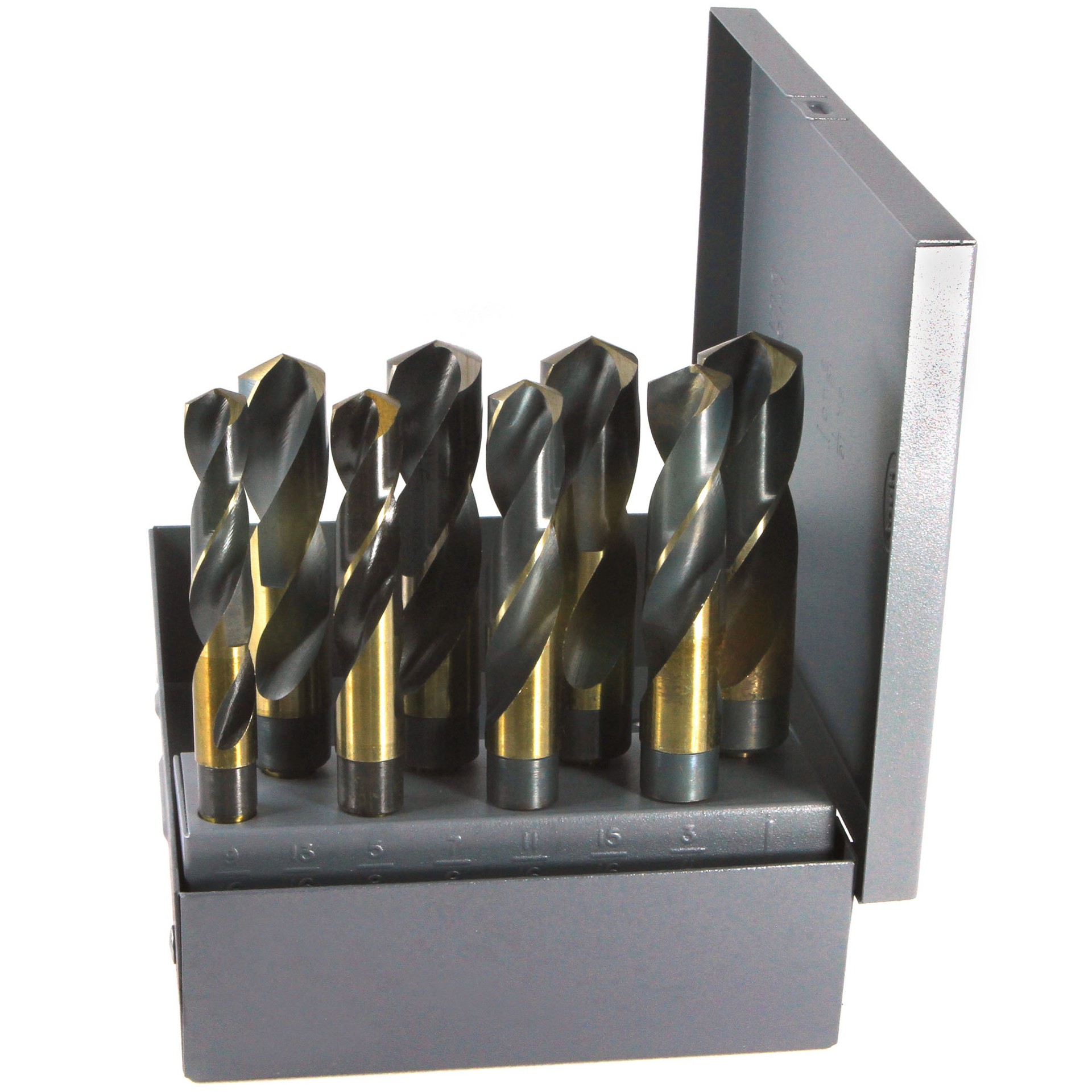 8PC IMP FLAT DRILL SET 9/16-1 BY 16THS