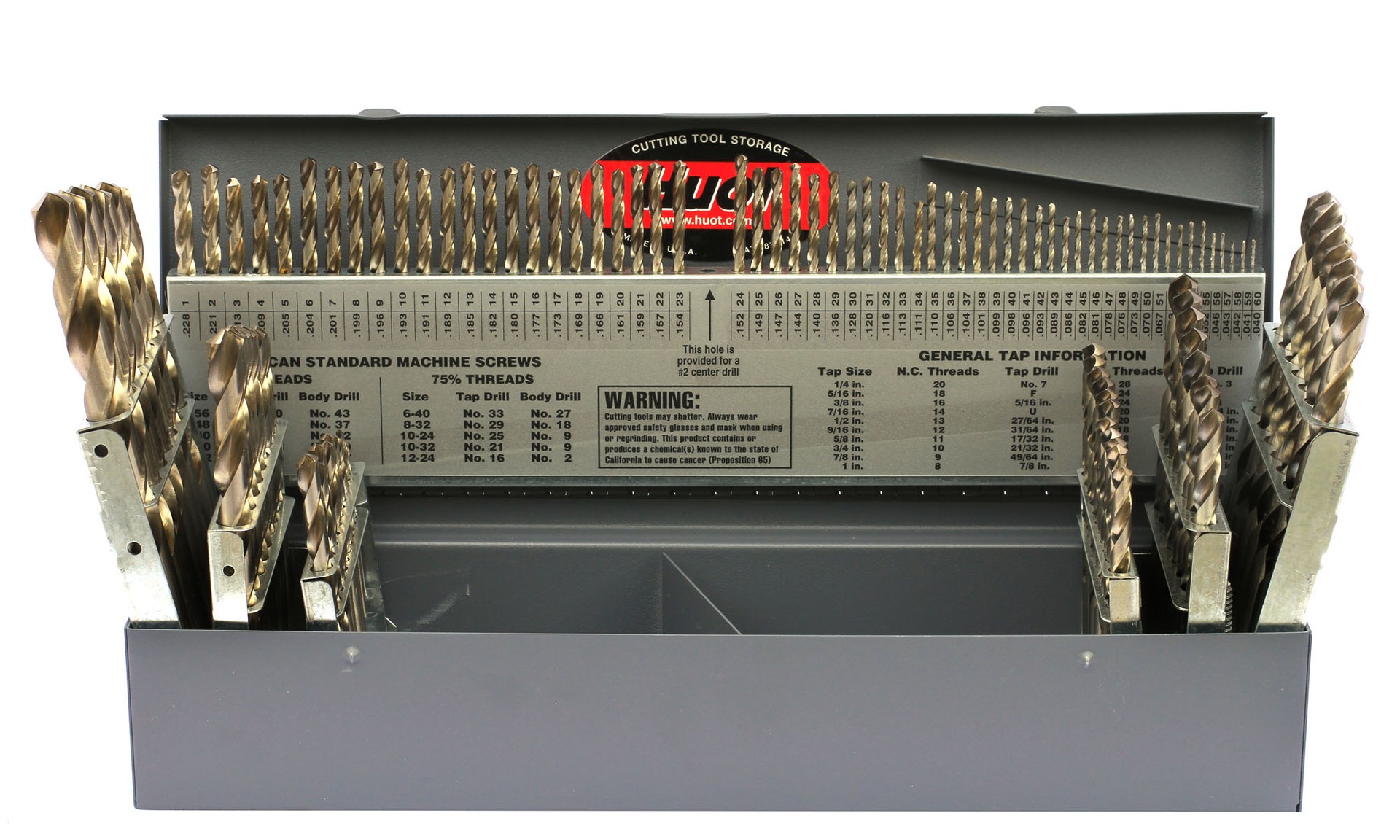 115PC DRILL SET 1/16-1/2 BY 64TH #1-60